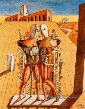  Chirico Peintre - le Dioscuri 1974 Giorgio de Chirico surréalisme métaphysique